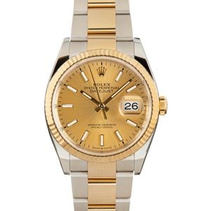 Pre-Owned Rolex Datejust 126233 Champagne Index Dial