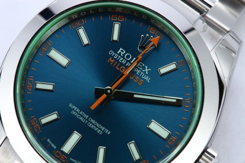 The Reference 116400GV Rolex Milgauss Replica with Z-Blue Dial
