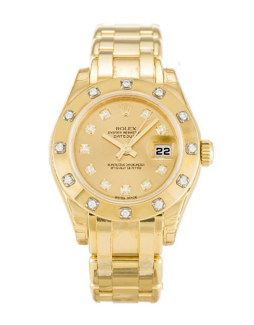 replica rolex pearlmaster rose gold luxury watch